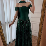 Customized Special Occasion Dress Navy Blue Prom Dresses Luxury Dress Sharon Happy Evening Dresses HZ0311