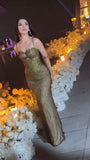 Sparkling Fashion Aestetich/Old Money Mermaid Long Prom Dress Sequined Evening Dresses Formal Dresses HZ0311