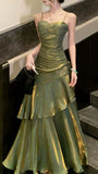 Shiny Royal Blue Spaghetti Straps Dance Party Dress Girls Graduation Prom Dresses HZ0311