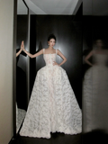 Shimmer Mermaid Square Neck White Lace Wedding Dress With Train Fairytale Brides Gown Wedding Dresses HZ0311