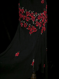 Vintage Mermaid V Neck Black With Beads Bodice College Formal Outfit Long Prom Graduation Dresses For Teens HZ0311