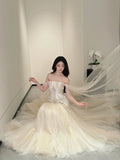 Luxurious Wedding Dresses Mermaid Off The Shoulder With Cape Long Brides Dress For Brides Fitted Bridal Gowns HZ0311