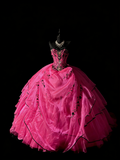 Ball Gown Sweetheart Hot Pink Sleeveless With Beadings Women's Long Quinceanera Dresses Sweet 16 Quince Dress HZ0311