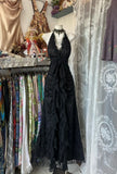 Vintage Black Elegant Vintage Prom Party Gown Evening Dress Princess Formal Dress HZ0311