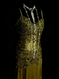 Classy Mermaid Spaghetti Strap Olive Green Senior Prom dresses High School Long Formal Dresses HZ0311