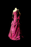 Vintage Mermaid One Shoulder 2000s Pink With Cape Senior Prom dresses High School Formal Dress HZ0311