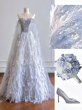 Timeless Ball Gown Sweetheart Silver Sequin With Beaded Feathers Long Prom Dresses Inspiration Party Dress Prom Gowns HZ0311