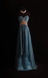 Retro A line Sweetheart Chiffon 2000s Long Prom Dresses Inspo 19th Birthday Outfits Formal Dress HZ0311