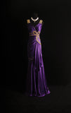Retro Mermaid Sweetheart Purple Satin 2000s Long Prom Dresses Inspo 19th Birthday Outfits Formal Dress HZ0311