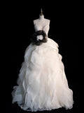 Beautiful Ball Gown Spaghetti Strap White Tulle Long Prom Dresses Inspiration Evening Gowns Formal Dress HZ0311