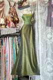 Classy Mermaid Spaghetti Strap Satin Sleeveless Long Senior Prom dresses High School Formal Dresses HZ0311