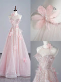 Modest A line Scoop Neck Pink Sequins Prom Dresses Inspiration Party Gowns Princess Formal Dress HZ0311