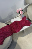 Glitter Bodycon Prom Dress with Sweetheart Neck Spaghetti Straps Ruched Side Slit For Teens High Schools HZ0311