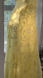 Unique Yellow Prom Dresses Long Beaded Open Back Prom Outfit Vestidos De Dia HZ0311