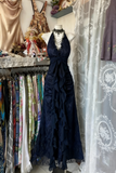 Vintage Black Elegant Vintage Prom Party Gown Evening Dress Princess Formal Dress HZ0311