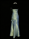 Modest Night Aesthetic Mermaid Strapless Green Satin College Formal Outfit Long Prom Graduation Dresses For Teens HZ0311