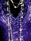 Classy Mermaid Halter Grape Sequin Sleeveless Long Senior Prom dresses High School Formal Dresses HZ0311
