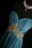Retro A line Sweetheart Chiffon 2000s Long Prom Dresses Inspo 19th Birthday Outfits Formal Dress HZ0311