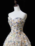 Beautiful Ball Gown Sweetheart Floral Tulle Long Prom Dresses Formal Gowns Inspo Evening Outfit HZ0311