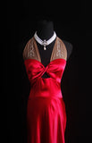 Retro A Line Halter Red Satin Tea Length 90s Short Prom Dresses Inspo 18th Birthday Outfits Formal Dress HZ0311