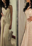 Glitery Senior Prom Dresses High Schools Inspiration Mermaid Champagne Sequin Long Semi Formal Grad Prom Dress For Teens HZ0311