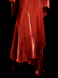 Vintage Fashion Night Aesthetic A Line Rust Red Spaghetti Straps 80s 70s 90s College Formal Outfit Long Prom Graduation Dresses HZ0311