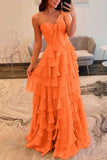Chiffon Fuchsia Sweetheart Tiered Ruffles Prom Dress with Multi Layers A line 2026 Formal Evening Gowns HZ0311