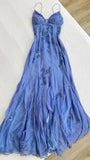 Pretty Mermaid Spaghetti Straps Lilac Long Prom Dresses Party Dress Inspiration HZ0311