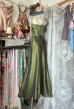 Classy Mermaid Spaghetti Strap Satin Sleeveless Long Senior Prom dresses High School Formal Dresses HZ0311