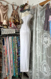 Retro 1950s Mermaid One Shoulder White Long Formal Evening Dress Formal 18th Birthday Gowns Prom Dresses HZ0311