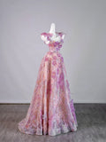 Cute Ball Gown Sweetheart Floral Long Prom Dresses Formal Gowns Inspo Evening Outfit HZ0311