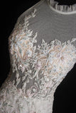 Retro Mermaid Scoop White With Appliques 2000s Long Prom Dresses Inspo 19th Birthday Outfits Formal Dress HZ0311