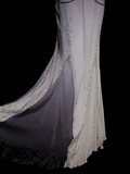 Vintage Fashion Night Aesthetic Mermaid Spaghetti Straps 80s 70s 90s Grey College Formal Outfit Long Prom Graduation Dresses HZ0311
