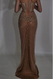 Luxurious Mermaid Crystal Beaded Embroidered Corset Prom Dress 20th Birthday Outfits HZ0311