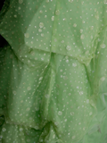 Modest Ball Gown Sweetheart Green Organza 80s Long Prom Dresses Inspiration Party Gowns Vintage Sweet 16 Dress HZ0311