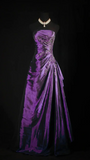 Stunning Navy Blue Strapless Beaded Long Prom Dresses Evening Formal Dress HZ0311