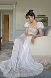 Charming Prom Dress Square Neck Pleated Imperial Dress Evening Dresses Formal Dress HZ0427