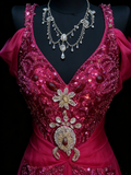 Modest Mermaid Sweetheart Hot Pink Chiffon With Beaded Bodice College Formal Outfit Long Prom Graduation Dresses For Teens HZ0311