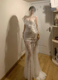 Elegant Prom Dress Sweetheart Pleated Wedding Dress Gala Gown Evening Dresses HZ0427