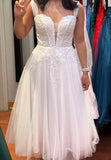Pretty Prom Dress White Staps Tulle Pleated Birthday Party Outfits Gala Gown Evening Dresses HZ0427