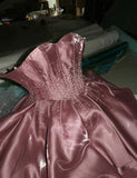 Beauty Prom Dress Sweetheart Beading Pleated Evening Dresses Birthday Party Outfits Gala Gown HZ0427