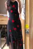 Chic Prom Dress Black Crew Neck Beading Evening Dress Gala Gown Cocktail Outfits HZ0427
