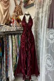 Vintage Black Elegant Vintage Prom Party Gown Evening Dress Princess Formal Dress HZ0311