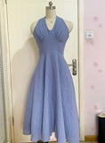 Charming Prom Dress A Line V-neck Pleated Evening Dress Gala Gown Cocktail Outfits HZ0427
