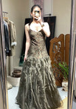 New Arrival Prom Dress Spaghetti Straps Blackless Pleated Cocktail Outfits Evening Dress Gala Gown HZ0427