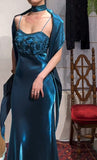 Elegant Prom Dress Satin Spaghetti Straps Cocktail Outfits Evening Dress Gala Gown HZ0427