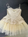 Stunning Homecoming Dress Spaghetti Straps Pleated Tulle Short Prom Dress Cocktail Outfits Birthday Party Dress HZ0427