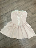 Beauty Homecoming Dress Strapless Pleated Short Prom Dress Back to School Outfits Birthday Party Dress HZ0427