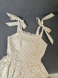 Beauty Homecoming Dress Straps Pleated Polka Dot Short Prom Dress Back to School Outfits Birthday Party Dress HZ0427