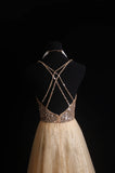 Retro A Line Spaghetti Straps Tulle Beaded Bodice 1950s Long Prom Dresses Inspo 18th Birthday Outfits Formal Dress HZ0311